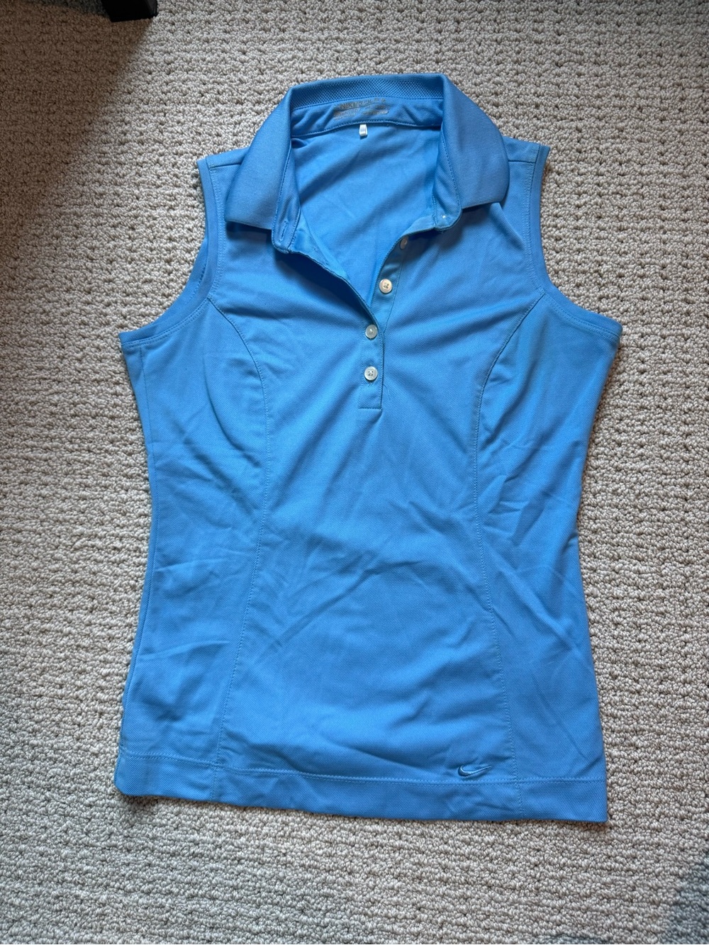 Nike Women’s Blue Sleeveless Polo Performance Top XS